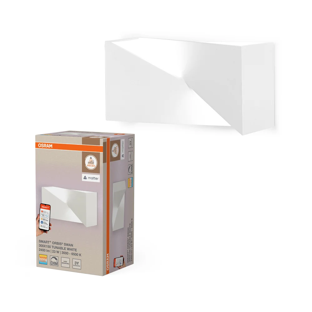 Aplique LED Inteligente ORBIS SWAN OSRAM Matter SMART+