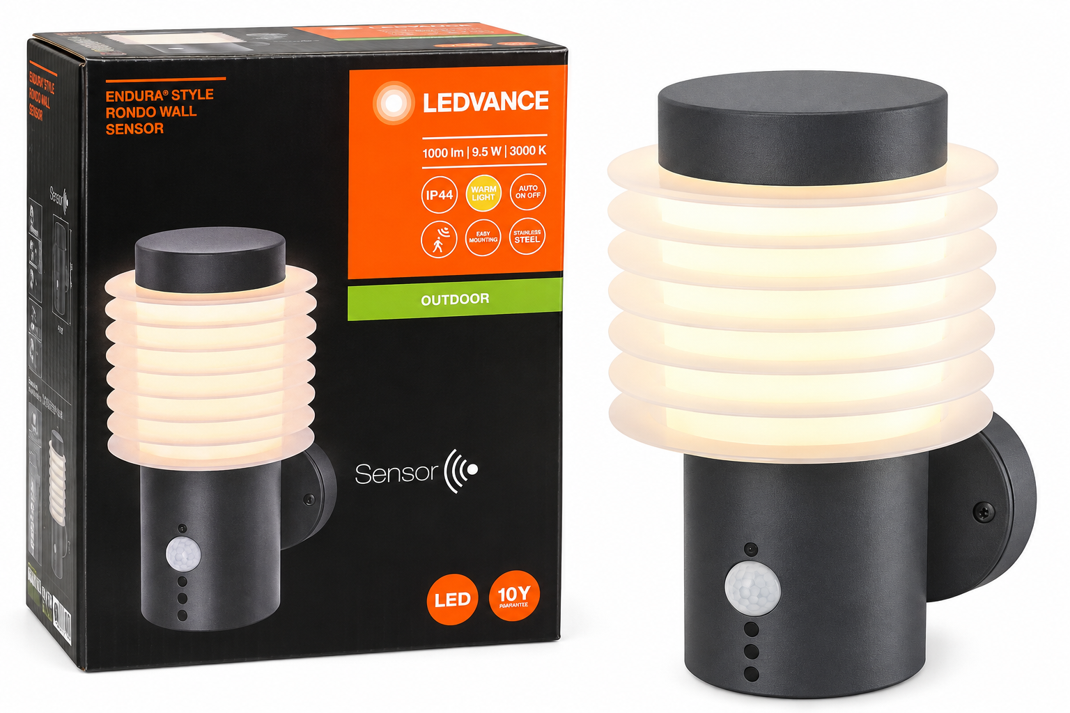 Aplique LED exterior con sensor LEDVANCE ENDURA STYLE RONDO