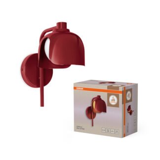 Aplique de pared OSRAM COROLLE rojo