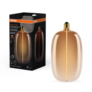 Bombilla LED decorativa OSRAM Vintage 1906 Elipse Oval Ámbar