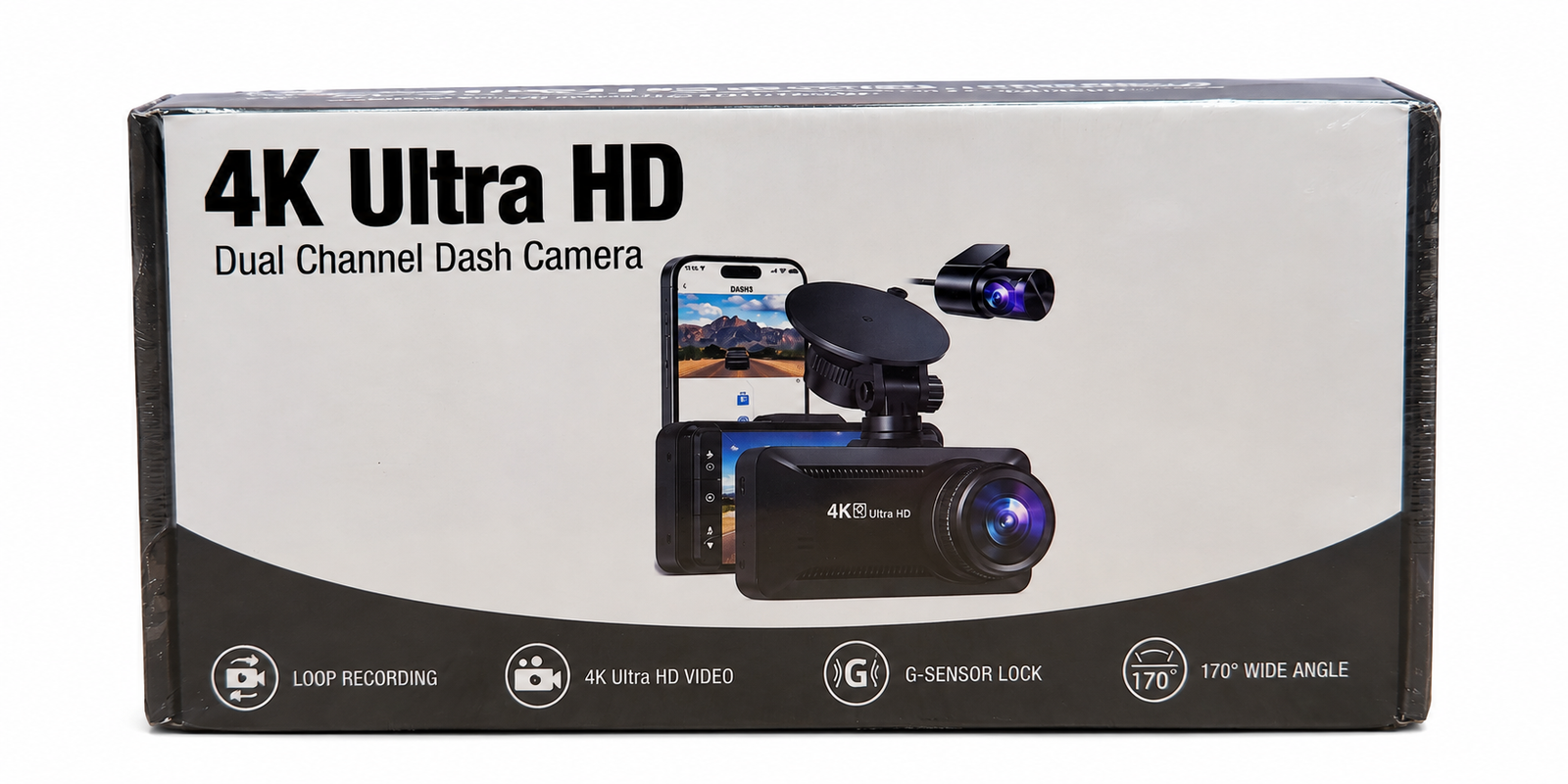 Cámara delantera y trasera para coche 4K Ultra HD