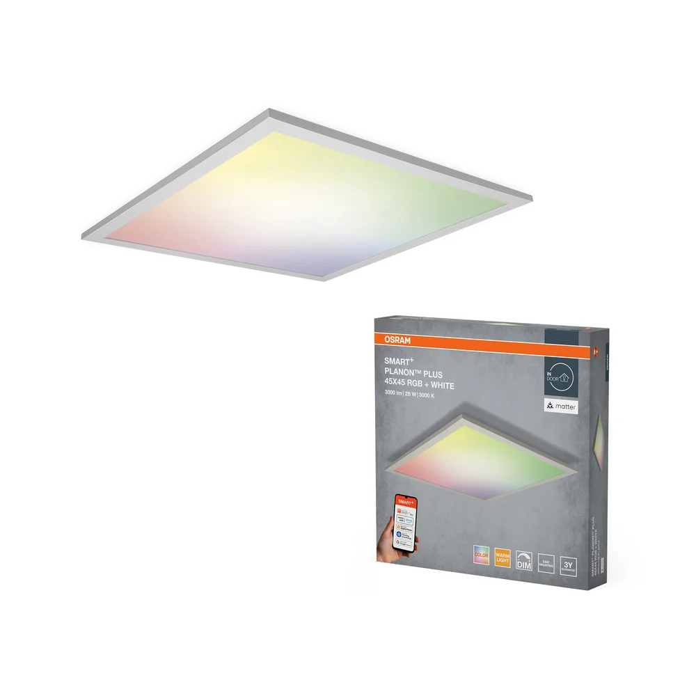 Lámpara LED de techo inteligente RGB LEDVANCE SMART+ PLANON PLUS Matter