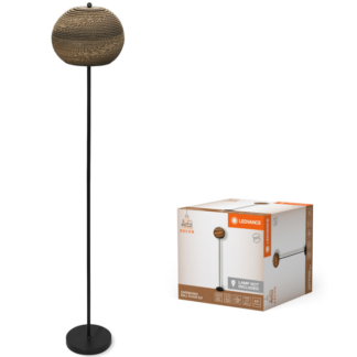 Lámpara de pie LEDVANCE BALL de cartón negro