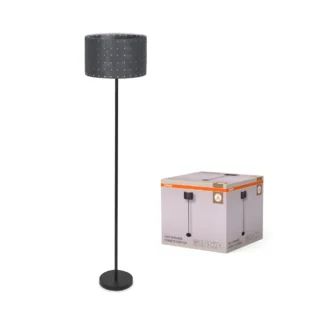 Lámpara de pie OSRAM de fieltro gris oscuro