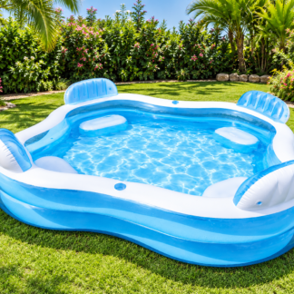 Piscina hinchable familiar con 4 asientos INTEX