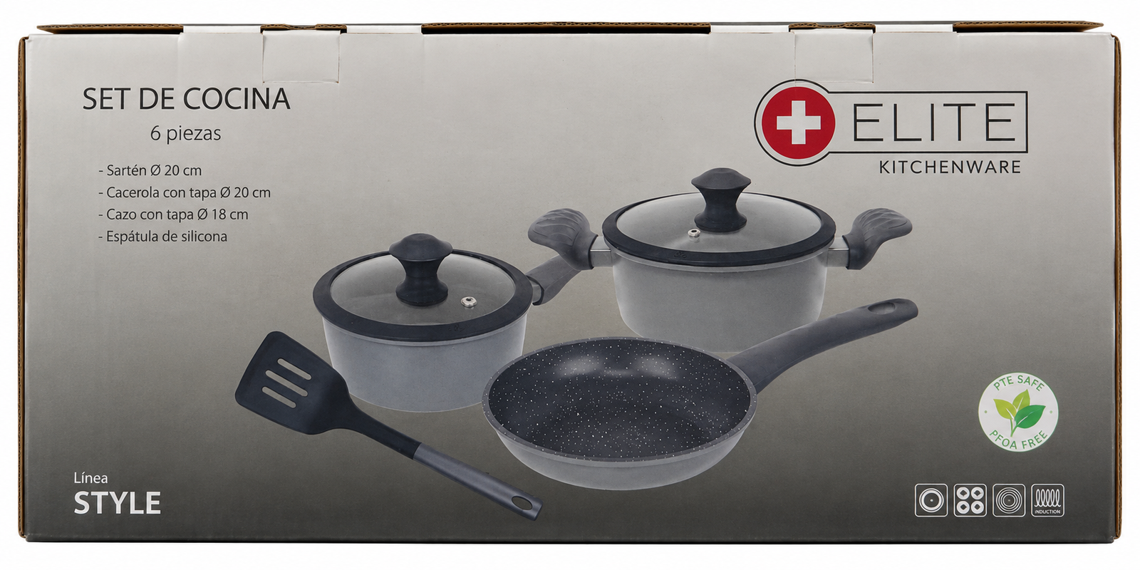 Set de Cocina 6 Piezas ELITE Kitchenware
